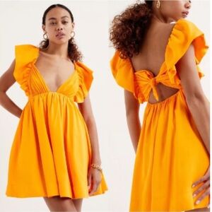 For Love and Lemons orange dresss
